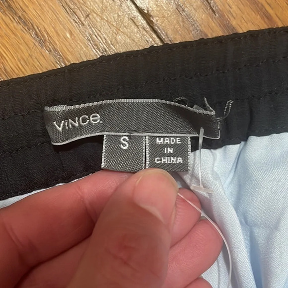 VINCE. Silk Pleated Striped Ombre Blue Mini Skirt Small NWT - Picture 7 of 10